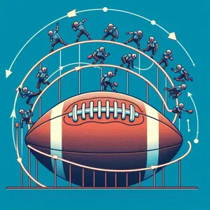 How does the game of American football evolve and change over time?