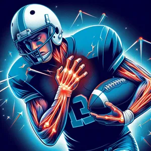 What are the most common injuries suffered by quarterbacks in American football?