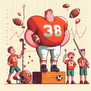 How does the size and weight of a player affect their performance in American football?