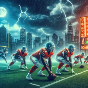 How does the weather impact the strategies used in American football?