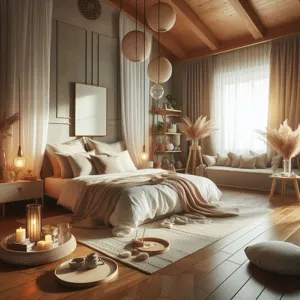 What are the best ways to create a serene and relaxing bedroom?