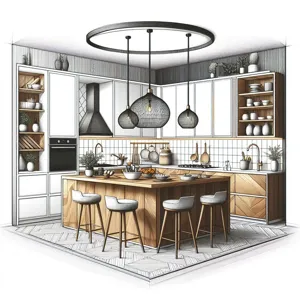 How to create a stylish and functional kitchen island?