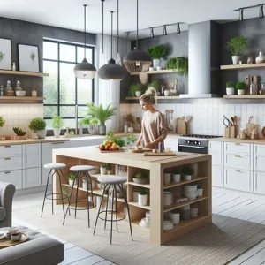 How to create a stylish and functional kitchen island?