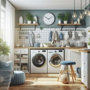 How to create a stylish and functional laundry room?