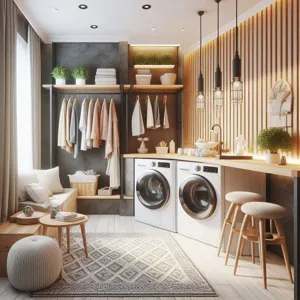 How to create a stylish and functional laundry room?