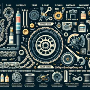 What are the different types of motorbike chains and their maintenance?