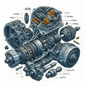 What are the different types of motorbike transmissions and their differences?